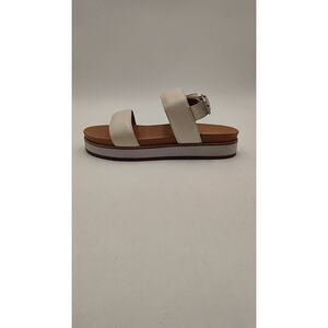 Quince Italian Leather Platform Sandal Bone Shoes 7